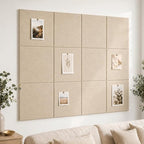 Felt Bulletin Board Tiles, Cork Board Alternative, 48 x 36 in by CreateYourIdealSpace