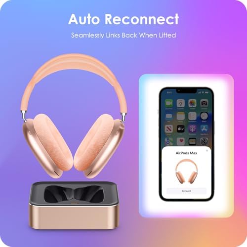 Headphone Charging Station for AirPods Max 1 & 2 - Magnetic Charger Dock with Lightning & USB-C Connectors, LED Indicator, Easy Drop-in Charging (Orange) - Image 5