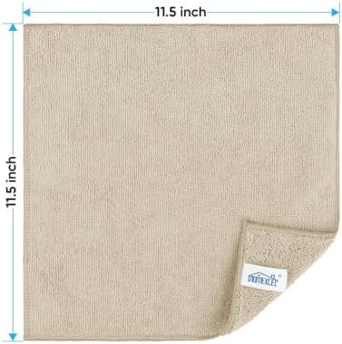 HOMEXCEL Brown Microfiber Cleaning Cloth, Microfiber Towels for Car, 12 PK - Image 2