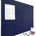 Cork Boards for Walls 48" x 36" Felt Board Alternative, 12 Pack Felt Wall Tiles Bulletin Board, Large Cork Board for Office Pin Board Tack Board Cork Boards by YOPCDJ