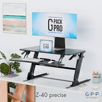 40 Inch Standing Desk Converter, Adjustable Height - Image 3