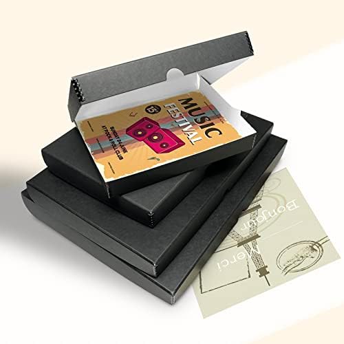 Golden State Art, Clamshell Archival Folio Storage Box 13x19 Inch, Black - Image 6