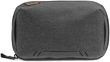 Peak Design Tech Pouch, Charcoal, Electronics Organizer for Travel or Everyday Carry, Origami-Style Storage, Cable Pass-Through, Weatherproof Recycled Nylon, Gear Carry Bag for Men and Women by PeakDesign