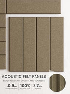 Bumusty 48" x 36" Large Cork Board Alternative, Christmas Brown - Image 3
