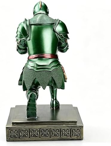 Medieval Warrior Knight Pen Holder Fun Desk Accessories Paperweight Green - Image 7