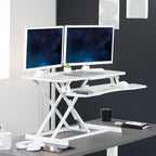 VIVO White 36 in Standing Desk Converter, DESK-V036KW - Image 2