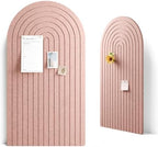 Large Arched Felt Bulletin Board 47.2''×25.5'', Pink by FLUXYNARA