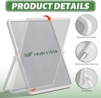UNCLE BOARD Magnetic White Board with Stand,20''x13'' Small Dry Erase Board - Image 2