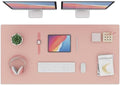 K KNODEL Extra Large Desk Mat, Leather Mouse Pad (47.2"x23.6", Pink) by GoogleFiber