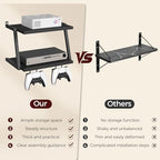 MAHANCRIS Floating TV Shelf, 2 Tier Projector Shelf for DVD Players - Image 3