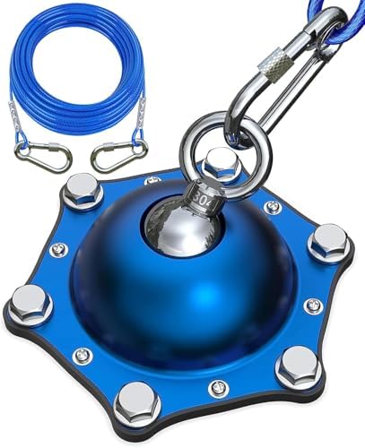 TOPKNOT Dog Tie Out Cable and Stake for Camping,360°Swivel Dog Run- No Tangle,with 20FT Heavy Duty Cable - Up to 150LBS,Ideal for Outdoor Camping by TOPKNOT
