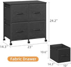 HIGDBFE 4 Drawer Mobile Lateral File Cabinet 23''W for Large Printer - Image 2