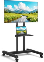 Rfiver Mobile TV Cart Rolling TV Stand for 32-83 Inch Screens up to 110lbs by Rfiver