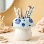 Elegant Cute Mushroom Ceramic Pen Holder Creative Desk Organizer for office - Image 5