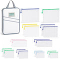 19pcs Mesh Zipper Pouches with Organizer Bag, 5 Sizes Zipper Bags by ROYPACKStorageSolutions