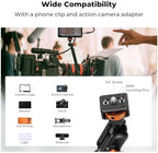 K&F CONCEPT 22" Magic Arm, Overhead Desk Camera Arm Mount, Long Articulating Friction Boom Arm for Phone, Action Camera, LED Light, Microphone - Image 5