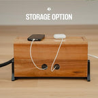 COREMINDED Extra Large Cable Management Box, Wood Cord Hider Box & Organizer for Power Strip, TV Wires & Desk Cable Storage - Image 6