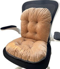 Office Chair Cushion Desk Seat Pad with Back Support for Dorm Chairs by Gujuja