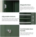 Iwell 66.9" Tall Bathroom Storage Cabinet with 2 Doors & 1 Drawer - Image 6