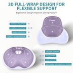 FLORICH Seat Cushion Lumbar Support Pillow for Office Chair, Car Lower Back Support, Ergonomic Desk Chair Pillow for Butt and Back Support of Memory Foam Seat Pad(Purple) - Image 5