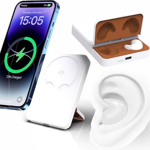 3-in-1 Magnetic Wireless Power Bank 5000mAh, White by Unknown