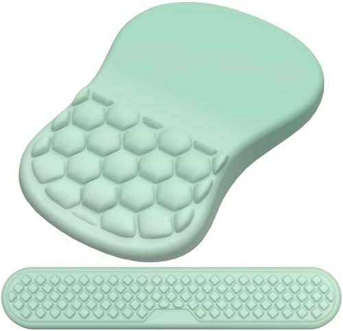Ergonomic Mouse Pad Wrist Rest, 2 in 1 Keyboard Pad for Office by Laokiiy