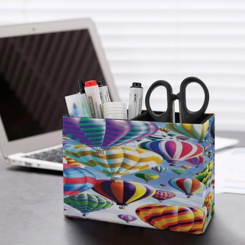 PU Leather Multi-Compartment Pen Holder Desktop Organizer Pencil Cup Storage Caddy for Office Home Supplies WlsFqCb - Image 5