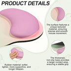 PATIKIL Ergonomic Wrist Rest Set, Memory Foam Mouse Pad and Keyboard Wrist Rest Support Hand Waterproof Cup Pad Non-Slip for Office Computer Gaming Home Desk Accessory, Coconut - Image 3