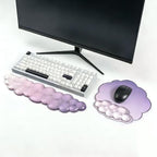 2 in 1 Gel Cloud Wrist Rest Set for Keyboard and Mouse - Office Accessories - Image 7