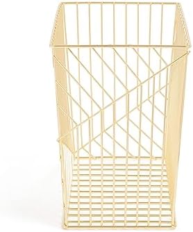 U Brands Metal Hanging File Organizer, Letter Size, Desktop Accessory, Vena Collection, Gold (Pack of 6) - Image 4