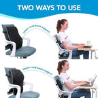 Lumbar Support Pillow for Office Chair, Office Home Essentials,Gifts for Mom,Dad, Back Support Pillow for Car, Chair Cushions,Back Pain Relief Improve Posture,Mesh Cover Double Adjustable Straps - Image 5