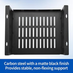 Under Desk Storage Shelf, 12"x11" Vented Steel Desk Add-On Tray for Small Form Factor SFF Computers Laptop, Compatible with PlayStation 4 PS4 Pro PS4 Slim - Image 7