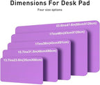 Aothia Faux Leather Desk Mat – Large Mouse Pad, Non-Slip PU Leather Blotter, Waterproof Writing Surface for Office and Home (Iris Violet, 47.2" x 23.6") - Image 5