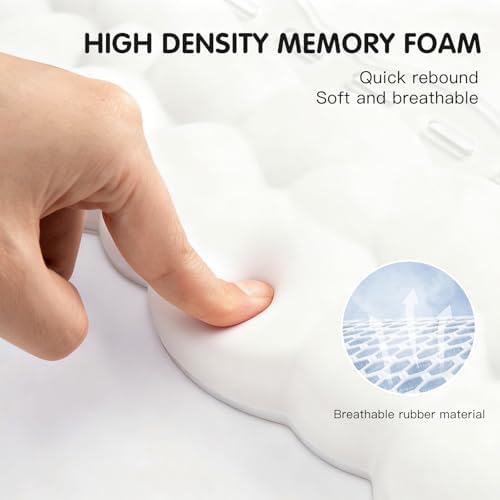 White Acrylic Keyboard Stand with Wrist Rest，Detachable/Adjustable Width - Image 4
