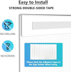 MaxGear Acrylic Sign Holder 11 x 17 Wall Mount with Tape, 6 Pack, Vertical - Image 3
