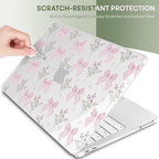 May Chen Compatible with MacBook Neo 13 inch Case 2026 Model A3404, Plastic Hard Shell,Keyboard Cover,Screen Protector,Dust Plug, for MacBook Neo 13" with A18 Pro Chip, Flower & Bow - Image 7