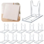 Hushee 10 Pack 5.91 inch Acrylic Book Stand for Display Adjustable by Hushee