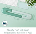 Kensington Duo Gel Loop Wrist Rest for Keyboard, Wrist Pad for Full Size Keyboard, Ergonomic Wrist Pad, Non-Skid Computer Pad with Wrist Support, Green K62680WW, 17.7" x 3.7"x 0.9” - Image 6