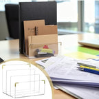 2 Pcs Acrylic Gold Office Desk Accessories Gold Sticky Note Holder - Image 5