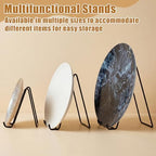 18 Pack 6/ 8/ 10 Inch Iron Metal Plate Stands for Display Black Display Holders for Plates, Photos, Frames, Decor, Books & More, Modern and Sturdy Easels for Home & Office, 3 Sizes - Image 4