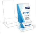 6 Pack Acrylic Brochure Holder Stand 4", Trifold Business Rack Card Holder by Unknown