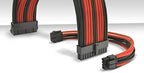 Thermaltake TtMod Sleeve Extension Power Supply Cable Kit ATX/EPS/8-pin PCI-E/6-pin PCI-E with Combs, Red/Black AC-033-CN1NAN-A1 - Image 3