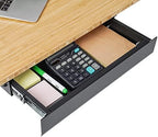 FLEXISPOT Under Desk Drawer, Steel Drawer for Desk Slide-out, Under table Mounted Drawer, Standing Workstation Storage Attachment for Office Home - 17.7” Width, Black by Unknown