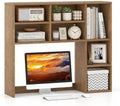 BECOMFORT Desk Hutch with 7 Cubes, Up to 27" Computer Monitor College Dorm by BECOMFORT