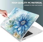 Mektron Case for 2026 MacBook Neo 13-inch A18 Pro chip A3404 Laptop Cover with 13-inch (Diagonal) Liquid Retina Display+ Keyboard Cover+ Screen Protector, Watercolor Blue Flower - Image 4