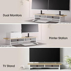 Fenge 35 Inch Monitor Stand with Drawer Storage, Computer Riser for Desk - Image 6