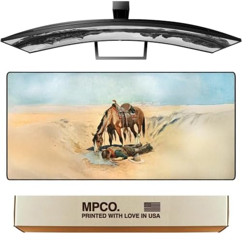 MPCO. The Water Hole by Stanley L Wood Gaming Desk Pad, 36" x 17" Desk Mat by TheMousepadCompany