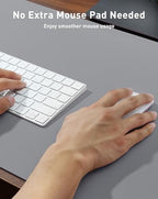 Aothia Faux Leather Desk Mat - Large Mouse Pad, Non-Slip PU Leather Blotter, Waterproof Writing Surface for Office and Home (Light Grey, 63" x 17") - Image 4
