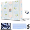 CISSOOK for MacBook Air 13.6 inch Case M2 M3 M4 M5 Blue Bow by CISSOOK