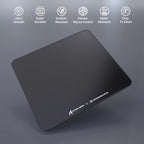ATTACK SHARK CM05 Glass Gaming Mouse Pad,17.7x15.7 in Large Mouse Mat，Non Slip 9H Hard Mousepads,Nano-Textured Glass Surface with Improved Precision and Speed for FPS Players-Pure Black - Image 2